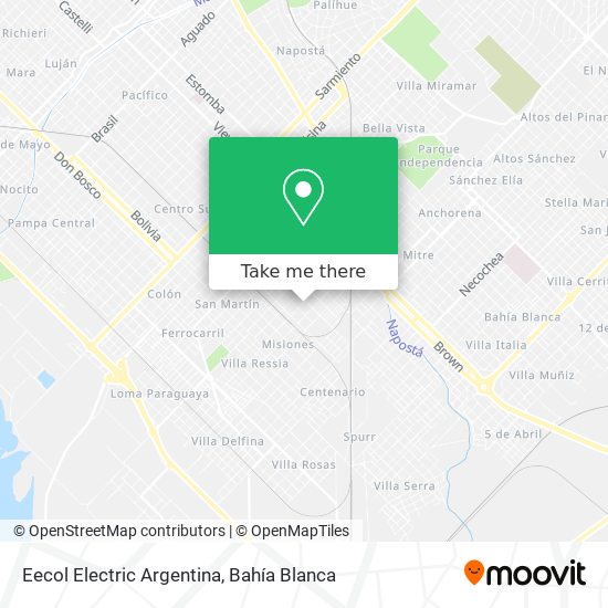 Mapa de Eecol Electric Argentina