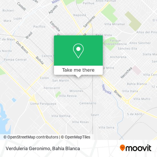 Verduleria Geronimo map