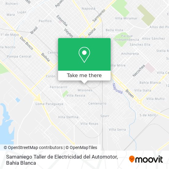 Samaniego Taller de Electricidad del Automotor map