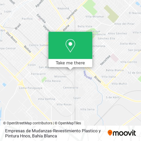 Empresas de Mudanzas-Revestimiento Plastico y Pintura Hnos map