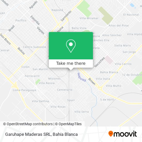 Garuhape Maderas SRL map