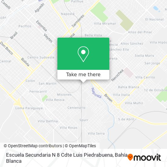 Escuela Secundaria N 8 Cdte Luis Piedrabuena map