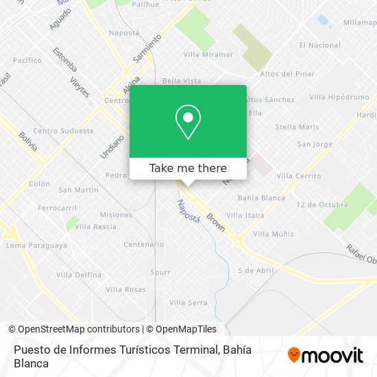 Mapa de Puesto de Informes Turísticos Terminal
