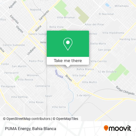 Mapa de PUMA Energy