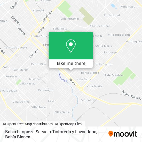 Bahia Limpieza Servicio Tintorería y Lavanderia map