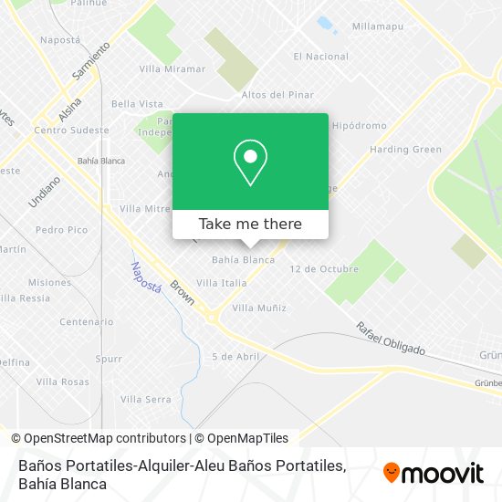 Mapa de Baños Portatiles-Alquiler-Aleu Baños Portatiles