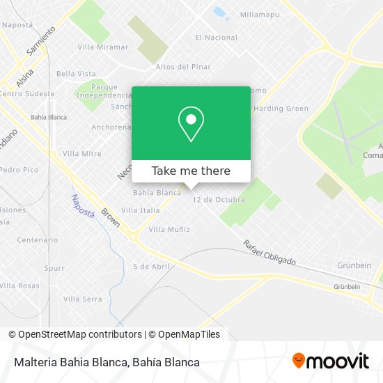 Mapa de Malteria Bahia Blanca