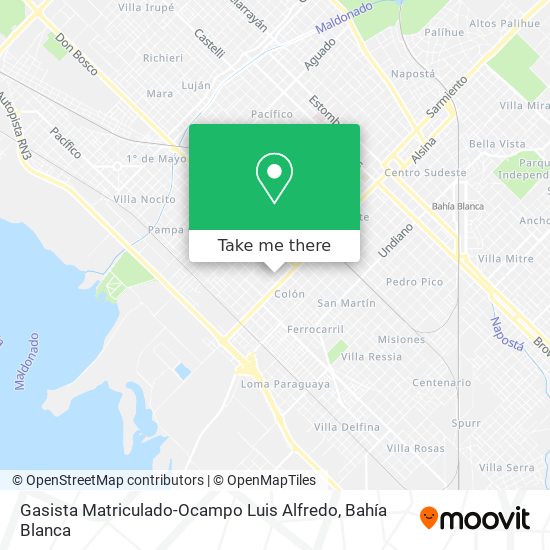 Gasista Matriculado-Ocampo Luis Alfredo map
