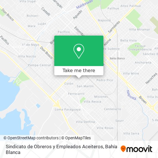 Mapa de Sindicato de Obreros y Empleados Aceiteros
