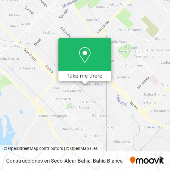 Mapa de Construcciones en Seco-Alcar Bahia