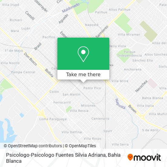 Mapa de Psicologo-Psicologo Fuentes Silvia Adriana