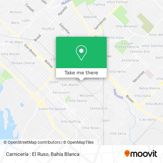 Carnicería : El Ruso map