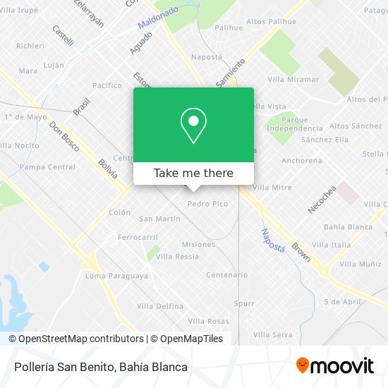 Pollería San Benito map
