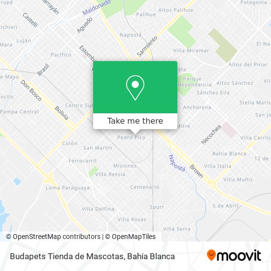 Budapets Tienda de Mascotas map