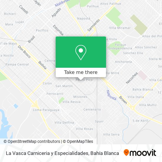 Mapa de La Vasca Carniceria y Especialidades