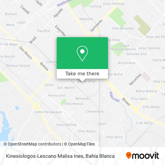 Kinesiologos-Lescano Malisa Ines map