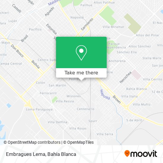 Embragues Lema map
