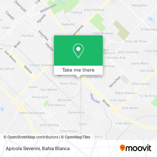 Mapa de Apícola Severini