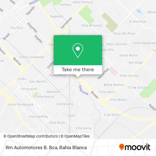 Mapa de Rm Automotores B. Bca