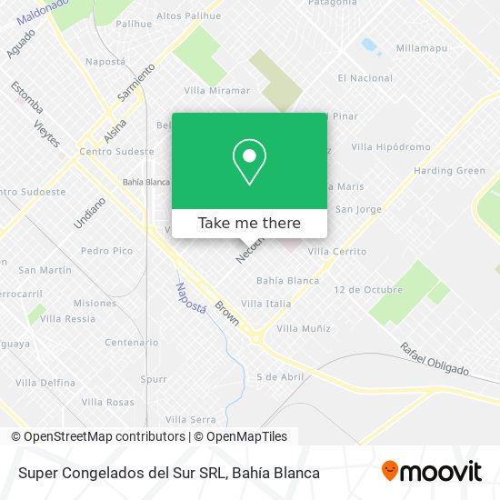 Mapa de Super Congelados del Sur SRL