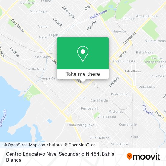 Mapa de Centro Educativo Nivel Secundario N 454