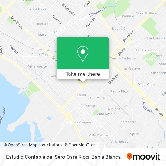 Estudio Contable del Sero Osre Ricci map