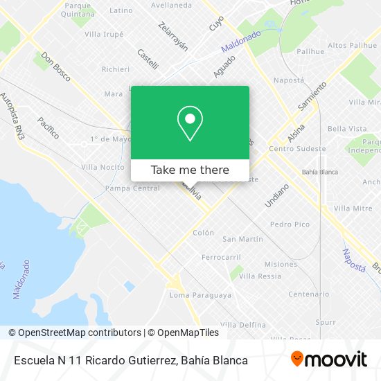 Mapa de Escuela N 11 Ricardo Gutierrez