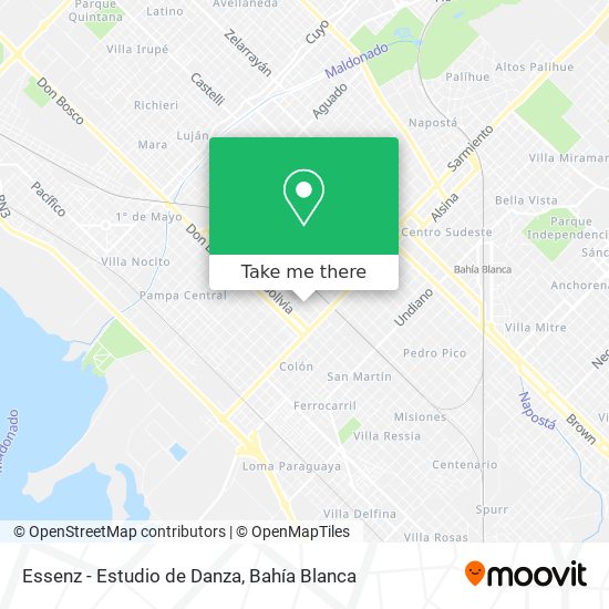 Mapa de Essenz - Estudio de Danza