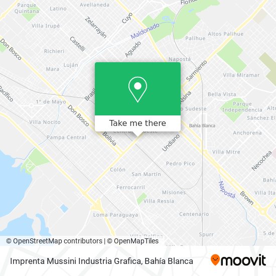 Mapa de Imprenta Mussini Industria Grafica