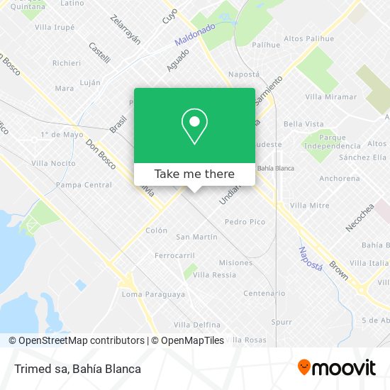 Mapa de Trimed sa
