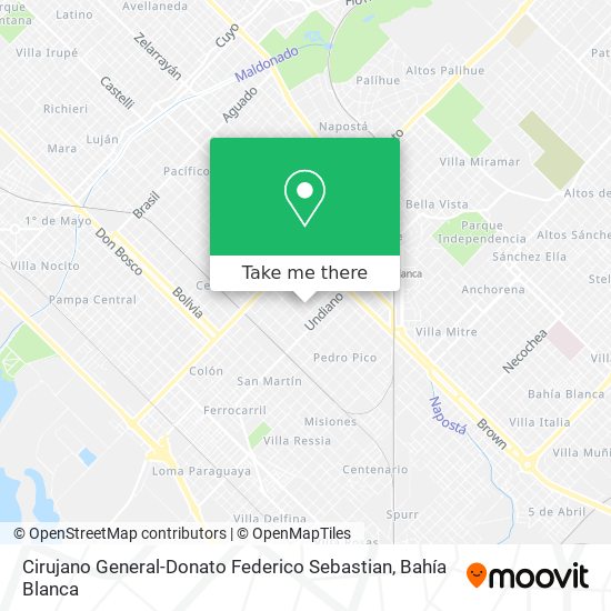 Mapa de Cirujano General-Donato Federico Sebastian