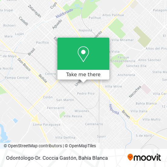 Mapa de Odontólogo-Dr. Coccia Gastón