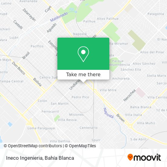 Mapa de Ineco Ingenieria
