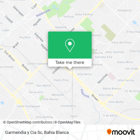 Mapa de Garmendia y Cia Sc