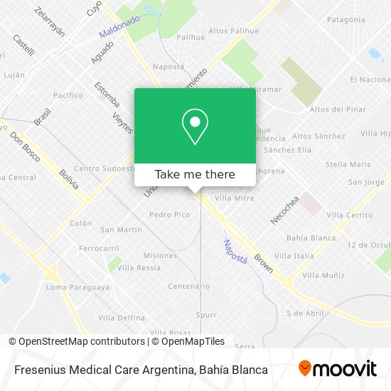 Fresenius Medical Care Argentina map