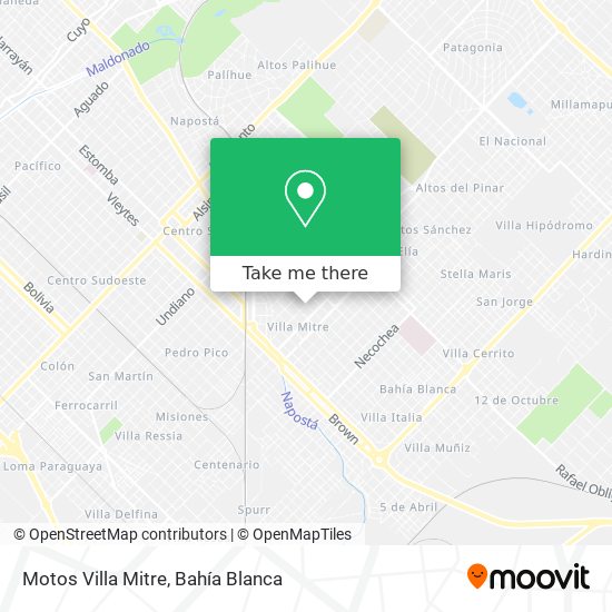 Motos Villa Mitre map