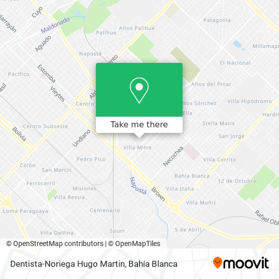 Dentista-Noriega Hugo Martin map