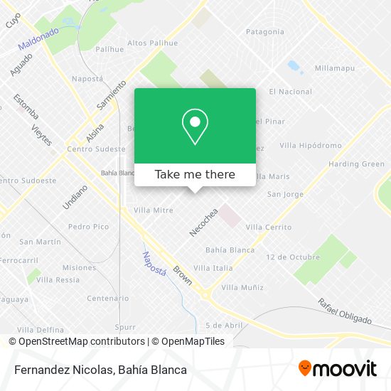 Mapa de Fernandez Nicolas