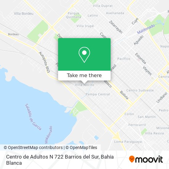 Centro de Adultos N 722 Barrios del Sur map