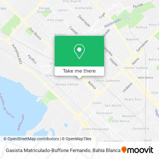 Mapa de Gasista Matriculado-Buffone Fernando