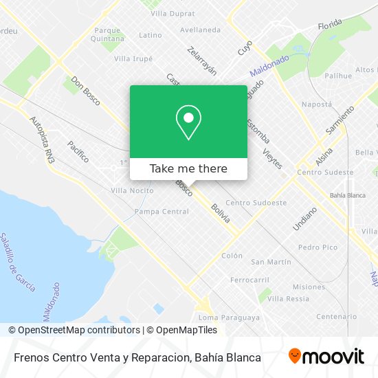 Mapa de Frenos Centro Venta y Reparacion