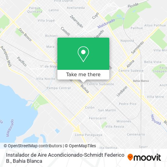 Instalador de Aire Acondicionado-Schmidt Federico B. map