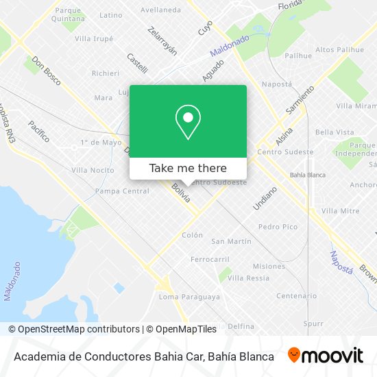 Mapa de Academia de Conductores Bahia Car