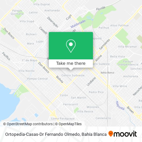 Ortopedia-Casas-Dr Fernando Olmedo map