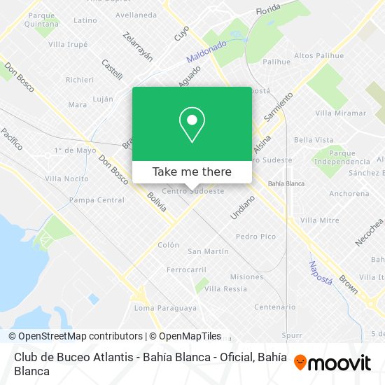 Club de Buceo Atlantis - Bahía Blanca - Oficial map