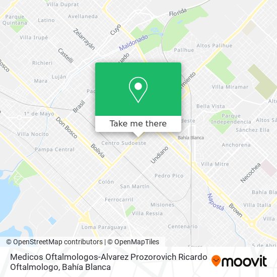 Medicos Oftalmologos-Alvarez Prozorovich Ricardo Oftalmologo map