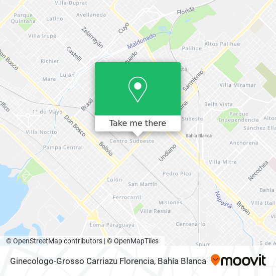 Ginecologo-Grosso Carriazu Florencia map