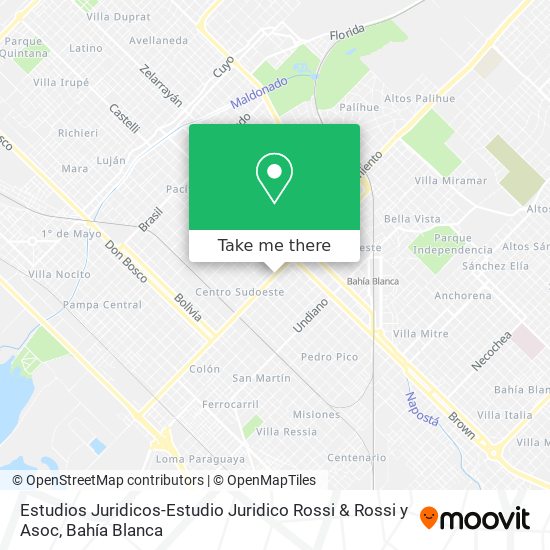 Estudios Juridicos-Estudio Juridico Rossi & Rossi y Asoc map