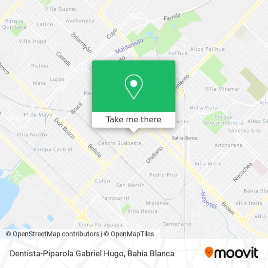 Dentista-Piparola Gabriel Hugo map