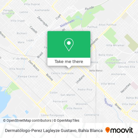 Mapa de Dermatólogo-Perez Lagleyze Gustavo